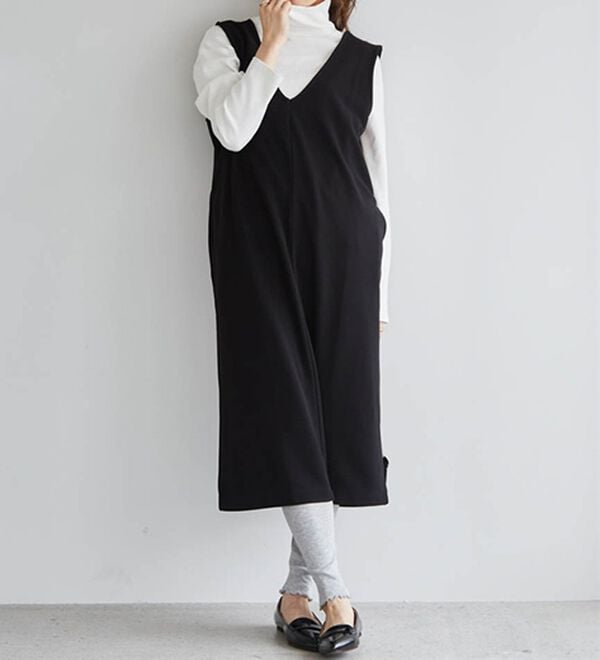 RANAN（ラナン）の「【選べる2丈】細見えが叶うジャンパースカート（ジャンパースカート）」｜詳細画像