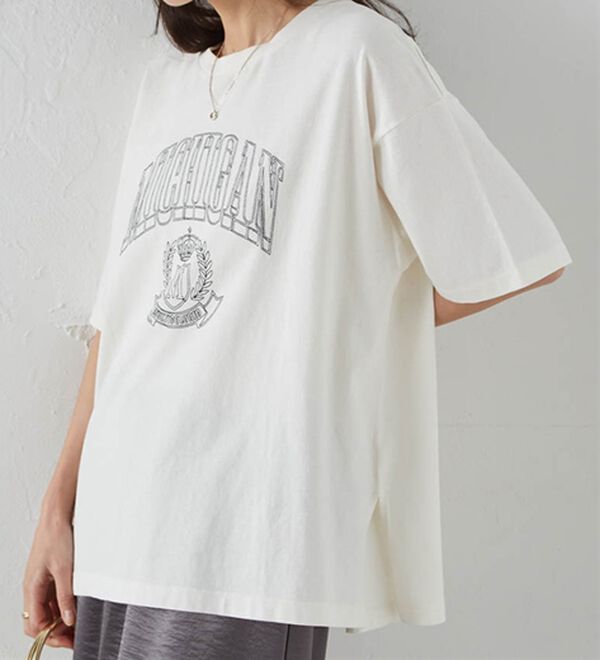 RANAN（ラナン）の「ヴィンテージライクロゴTシャツ（カットソー）」｜詳細画像