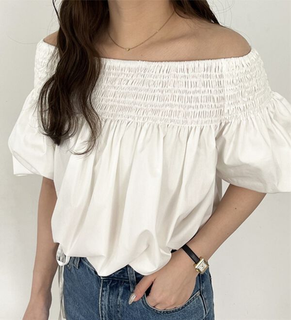 GeeRA（ジーラ）の「ドロストオフショルブラウス（ブラウス）」｜詳細画像