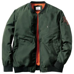 「＜ハッシュパピー＞着心地快適ステッチワークブルゾン（メンズブルゾン）」｜オリーブ