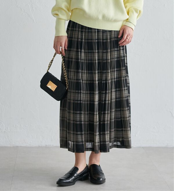 M-premier BLACK シフォンスカート M-premierBLACK【エムプルミエブラック】公式通販｜m-i-d e