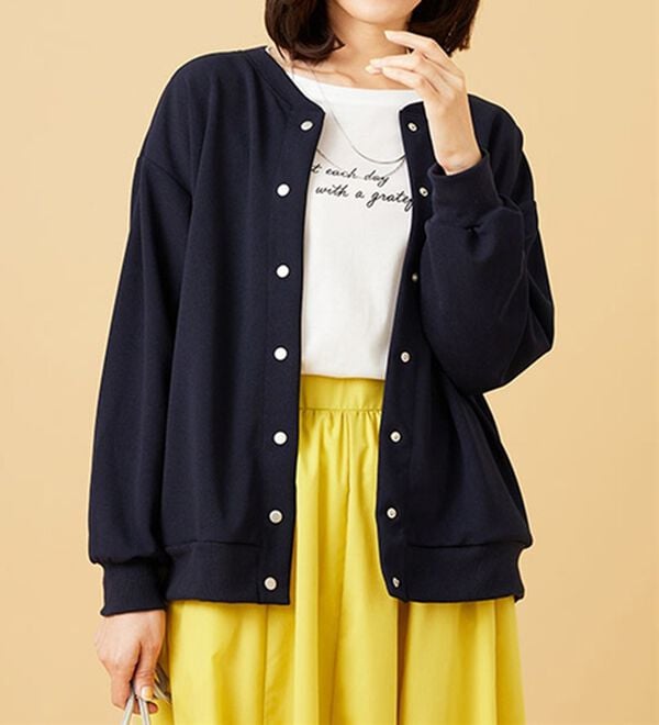 BELLUNA（ベルーナ）の「ストレッチジョーゼット素材カーディガン（その他カーディガン）」｜詳細画像