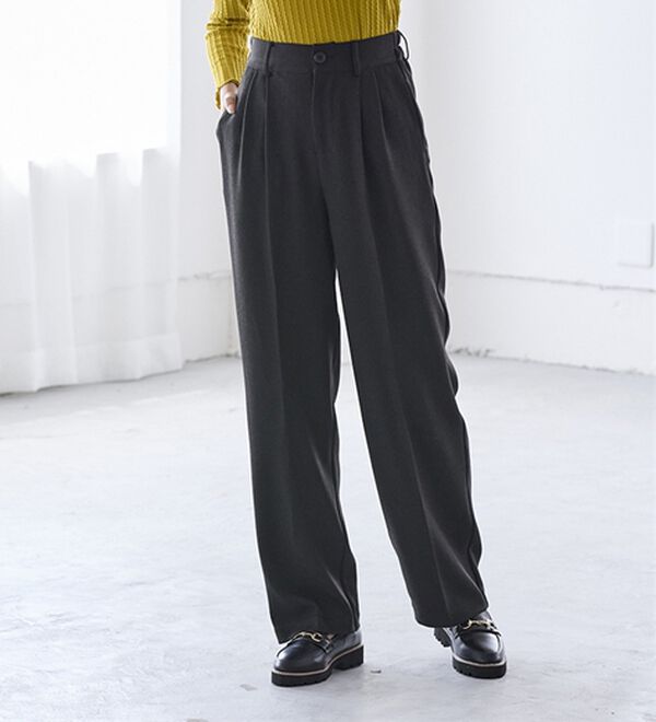 BELLUNA（ベルーナ）の「ビューティフルレングス脚長ワイドパンツ（フルレングスパンツ）」｜詳細画像