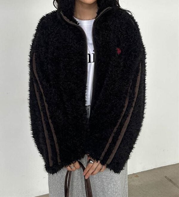 RANAN（ラナン）の「＜U.S.POLO ASSN.＞刺繍ボアブルゾン（ブルゾン）」｜詳細画像