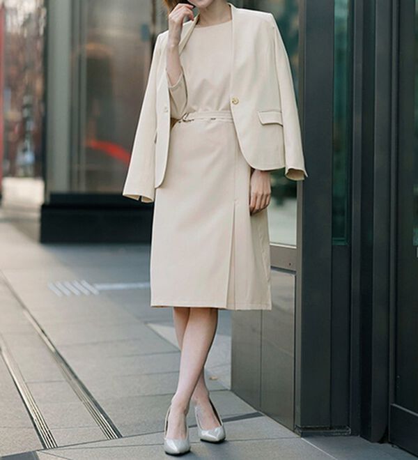 GeeRA（ジーラ）の「洗える！ストレッチカセットスーツ（その他ワンピース）」｜詳細画像