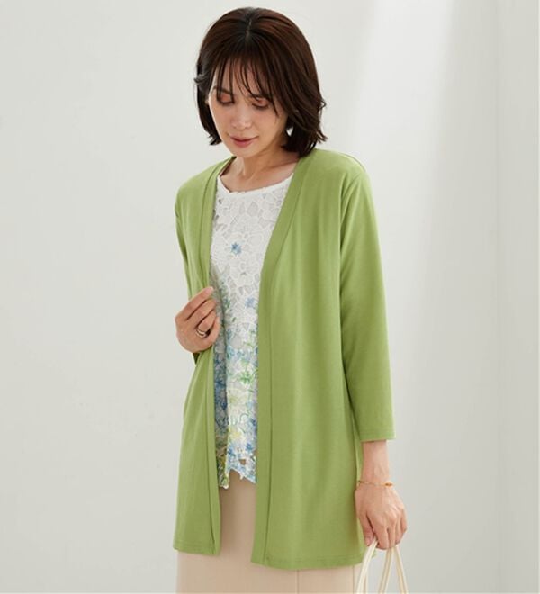 BELLUNA（ベルーナ）の「彩り花柄レースカーディガンアンサンブル（アンサンブル）」｜詳細画像
