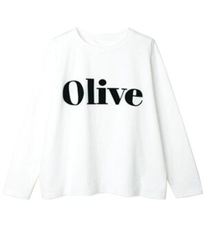 RANAN（ラナン）の「フロッキープリントロゴＴシャツ（Tシャツ）」｜オフホワイト(OLIVE)