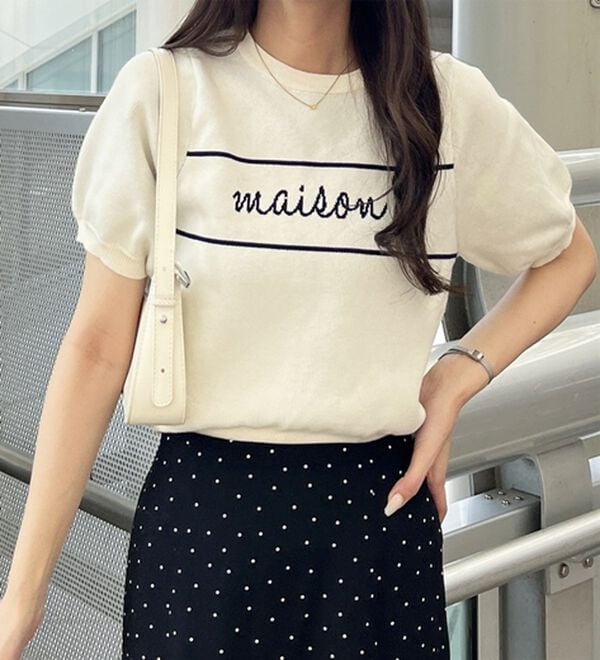 GeeRA（ジーラ）の「ロゴサマージャガードニット（ニット・セーター）」｜詳細画像