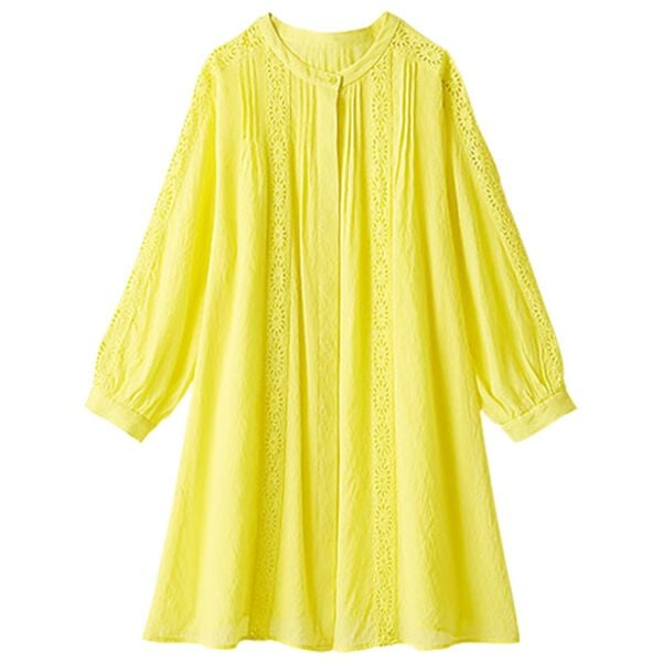 BELLUNA（ベルーナ）の「シアー素材マーガレットレース使いチュニック（チュニック）」｜詳細画像