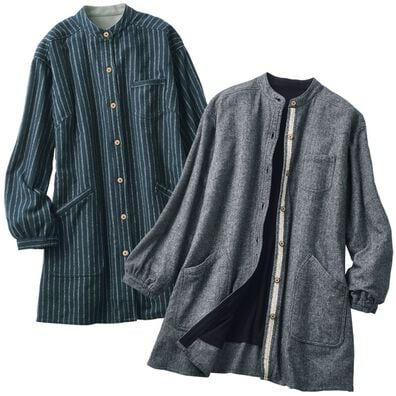 ルフラン（ルフラン）の「【２色組】ぬくぬく暖かシャツジャケット（シャツ）」
