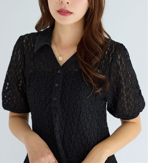 alotta（アロッタ）の「総レーススキッパーポロチュニック（チュニック）」｜詳細画像