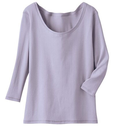 LAVIENNE（ラヴィエンヌ）の「綿１００％お肌に優しいオーガニックコットン８分袖インナー（肌着・インナーウェア）」