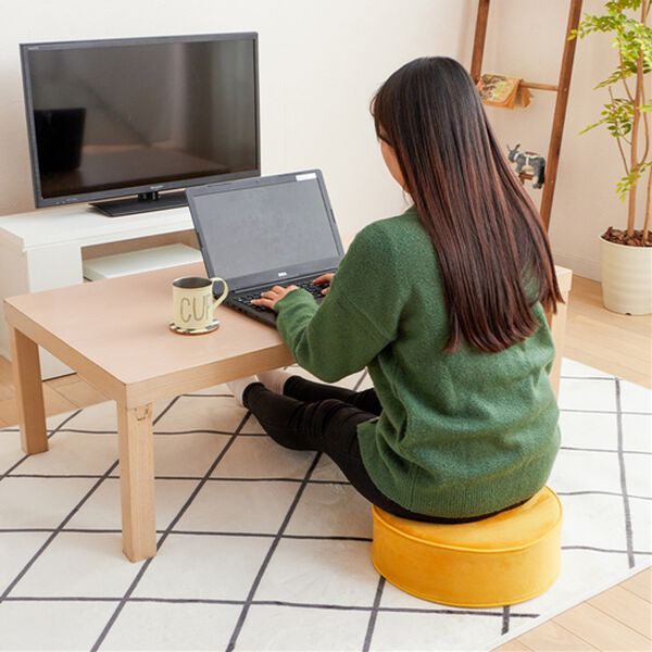 iellio（イエリオ）の「便利な極厚フロアクッション＜マルチクッション・座布団クッション・シートクッション・床座り用クッション・スツール・北欧風＞（クッション・クッションカバー）」｜詳細画像