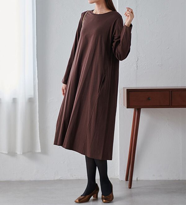 RANAN（ラナン）の「【選べる２丈】＜ＢＣ＞ポケット付マキシワンピース（その他ワンピース）」｜詳細画像