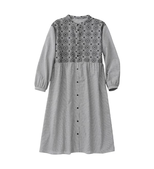 Viola e Viola（ヴィオラ エ ヴィオラ）の「パッと華やぐ繊細刺しゅうの大人シャツワンピース（シャツワンピース）」｜詳細画像