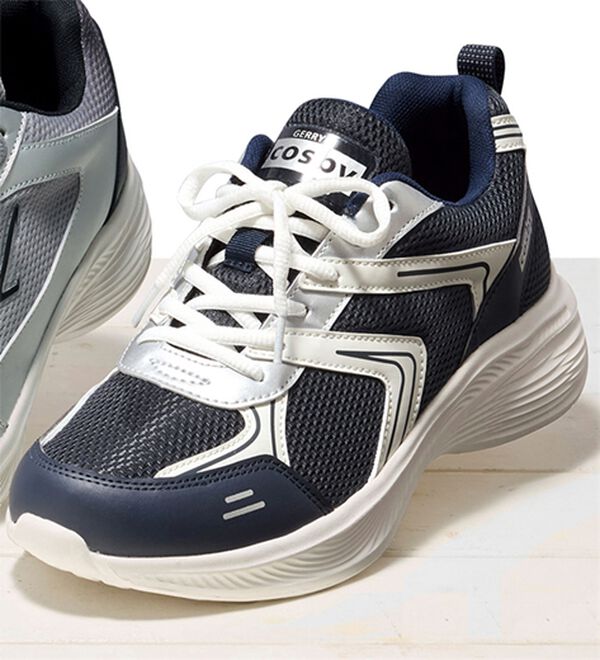 「ゆったり４Ｅブランドスニーカーコレクション（メンズスニーカー）」｜ネイビー(コスビー)