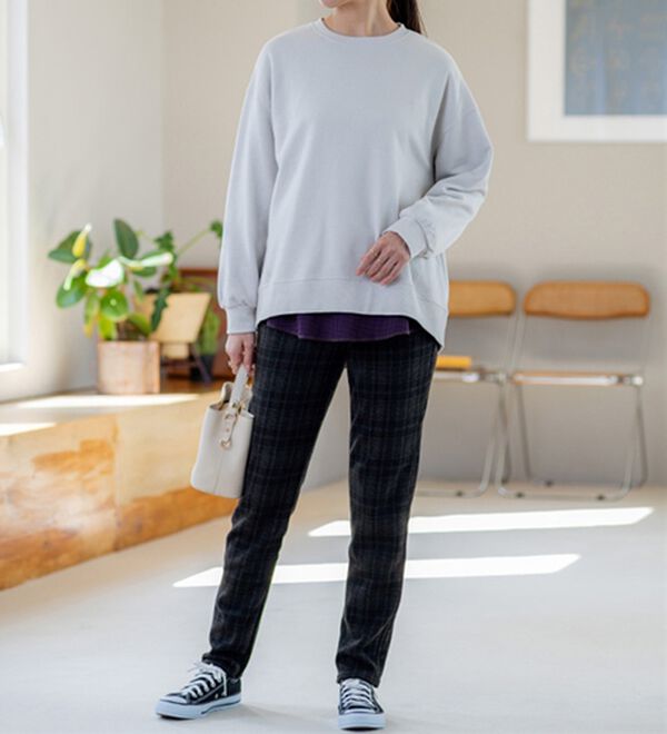 BELLUNA（ベルーナ）の「【あったか仕様♪】すっきり見え！裏ファーパンツ（フルレングスパンツ）」｜詳細画像