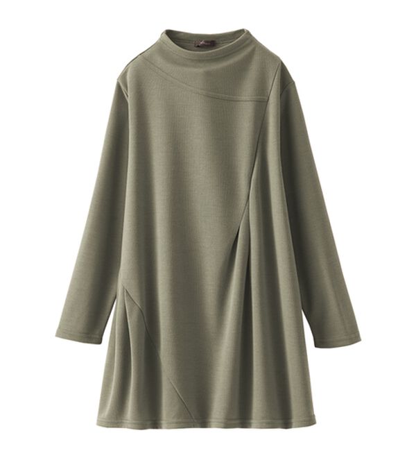 BELLUNA（ベルーナ）の「ボトルネック切替デザインチュニック（チュニック）」｜詳細画像