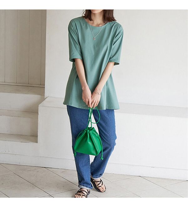 BELLUNA（ベルーナ）の「綿１００％抗菌防臭汗ジミ対策チュニック（チュニック）」｜詳細画像