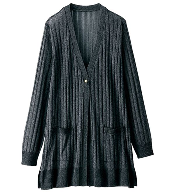 BELLUNA（ベルーナ）の「陽射し対策！フラッシュニットカーディガン（ニットカーディガン）」｜詳細画像