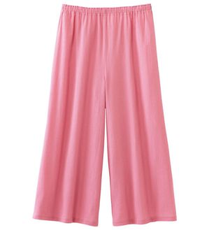 「サラッと涼しい楊柳ボトム（パジャマ・ルームウェア）」｜コーラル