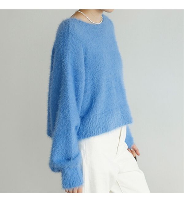 GeeRA（ジーラ）の「前後２ＷＡＹシャギー袖ボリュームニット（ニット・セーター）」｜詳細画像