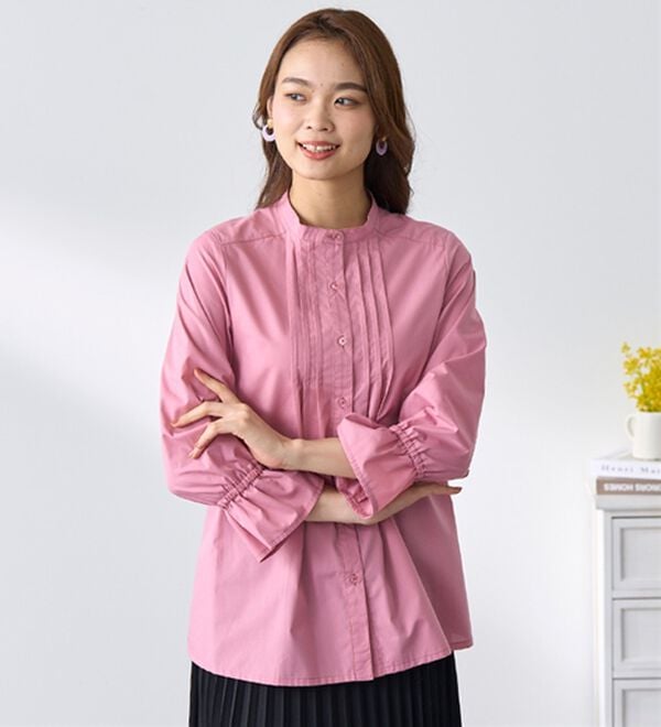 BELLUNA（ベルーナ）の「綿混素材春色ブラウス（ブラウス）」｜詳細画像