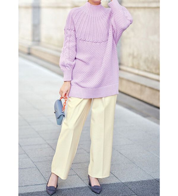 RANAN（ラナン）の「キレイ見え！防風ワイドパンツ（フルレングスパンツ）」｜詳細画像