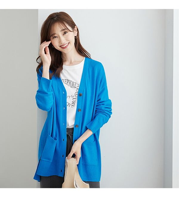 BELLUNA（ベルーナ）の「ふんわりカシミヤタッチニットカーディガン（ニットカーディガン）」｜詳細画像