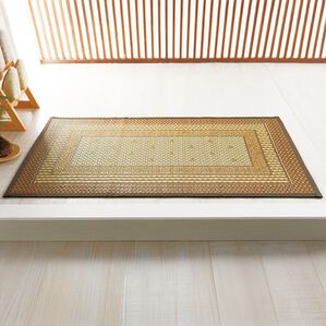 「純国産い草玄関マット（い草ラグ）」｜エルモード　ブラウン