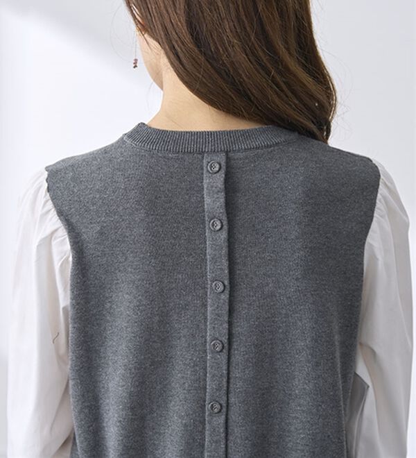 BELLUNA（ベルーナ）の「【２枚組】ベストドッキングチュニック（チュニック）」｜詳細画像