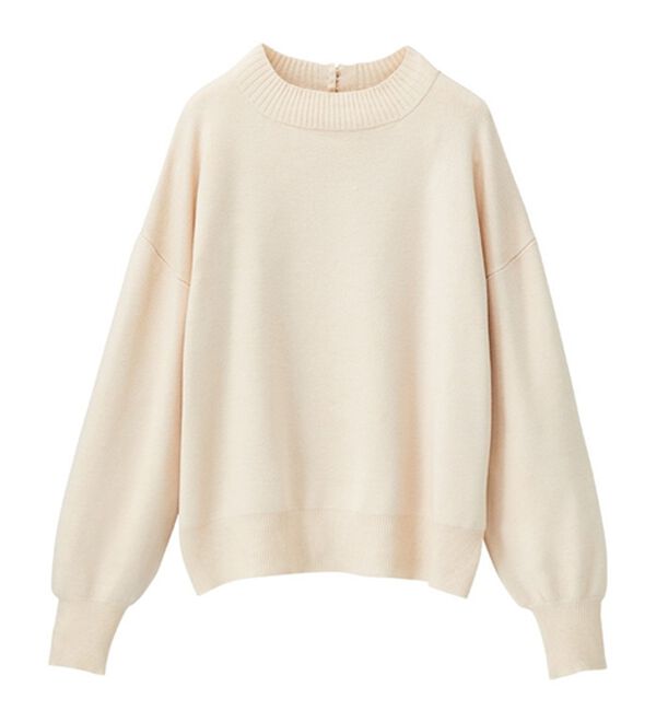 GeeRA（ジーラ）の「ボタン付モチモチニットトップス（ニット・セーター）」｜詳細画像