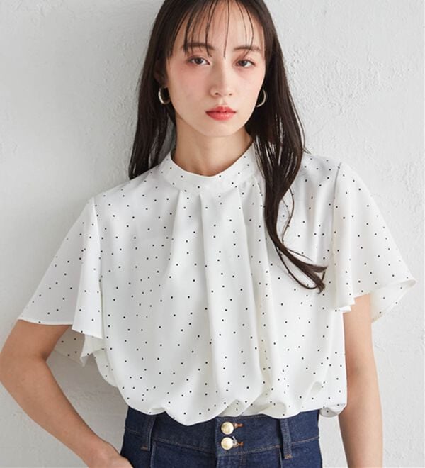 RANAN（ラナン）の「【新色追加】機能付タックデザインブラウス（ブラウス）」｜詳細画像