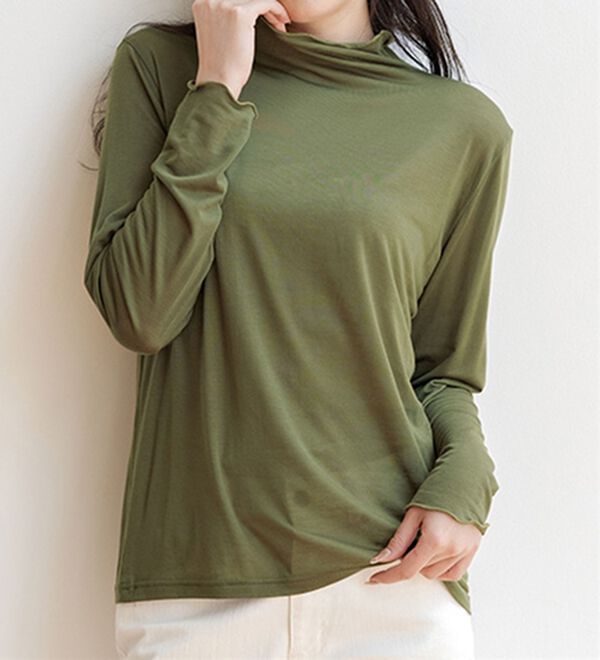 RANAN（ラナン）の「シアーハイネックプルオーバー（カットソー）」｜詳細画像