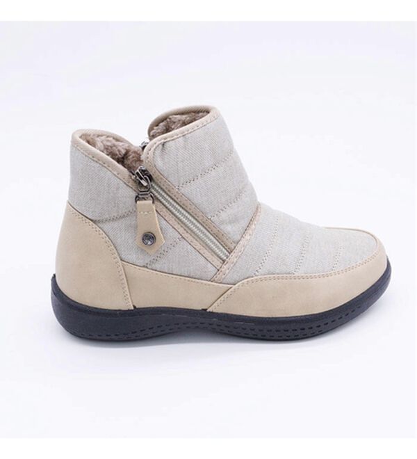 BELLUNA（ベルーナ）の「４Ｅはっ水ダブルファスナーショートブーツ（ブーツ）」｜詳細画像