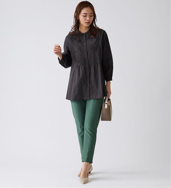 BELLUNA（ベルーナ）の「モチーフレースピンタック使いチュニック（チュニック）」｜詳細画像