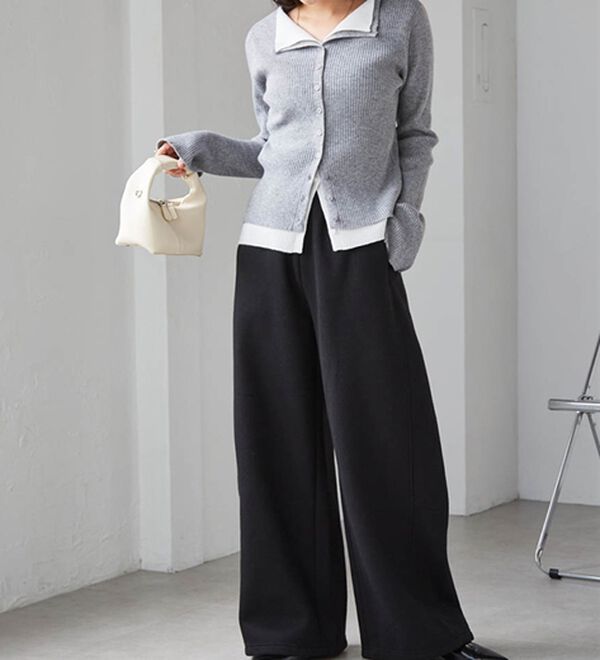 RANAN（ラナン）の「裏起毛カーブスウェットパンツ（その他パンツ）」｜詳細画像