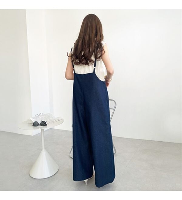 GeeRA（ジーラ）の「サロペットワイドパンツ（オールインワン）」｜詳細画像