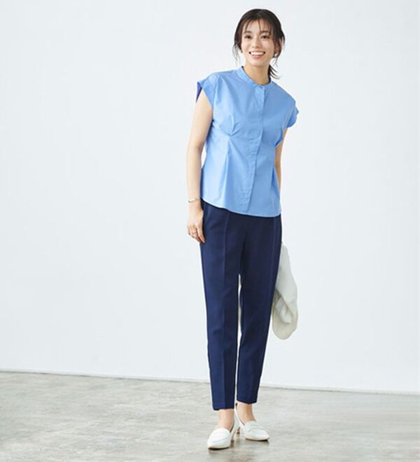 Pierrot（ピエロ）の「多機能ストレッチツイルテーパードパンツ（フルレングスパンツ）」｜詳細画像