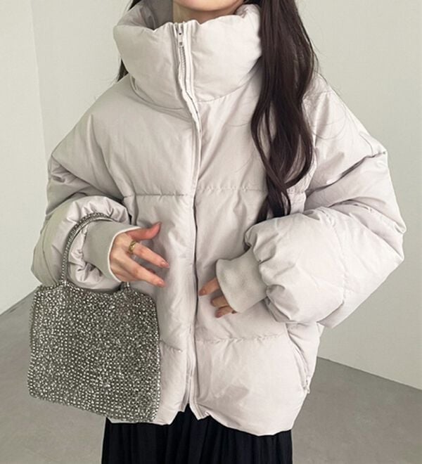 GeeRA（ジーラ）の「スタンドカラーフェイクダウンジャケット（ダウンコート・ジャケット・ベスト）」｜詳細画像