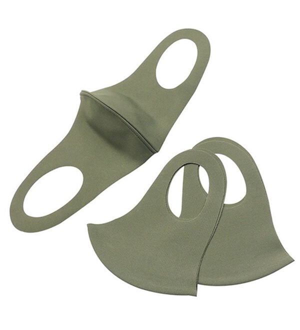 「日本製 冷感抗ウイルスＵＶ洗えるマスク（3枚組・15枚組・30枚組・45枚組）（衛生用品・マスク）」｜カーキ