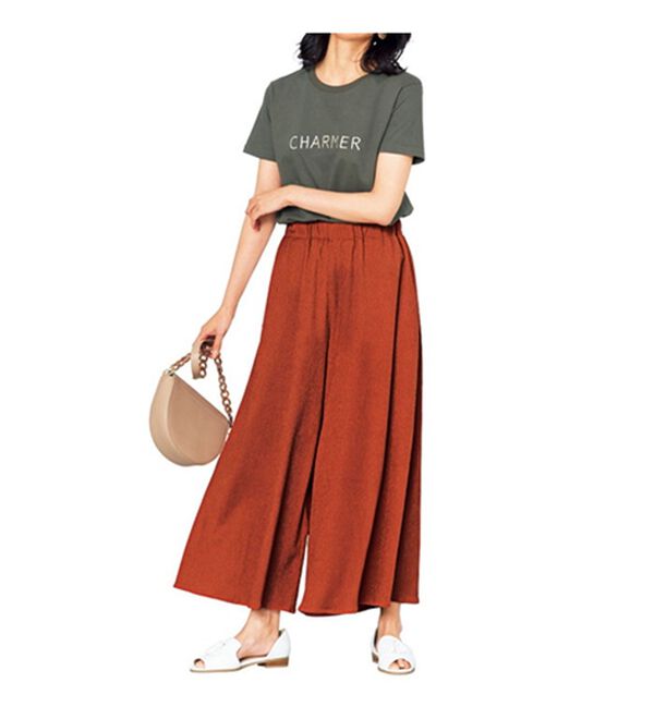 VINNO（ヴィノ）の「ストレッチ素材・楊柳ラクかるパンツ（その他パンツ）」｜詳細画像