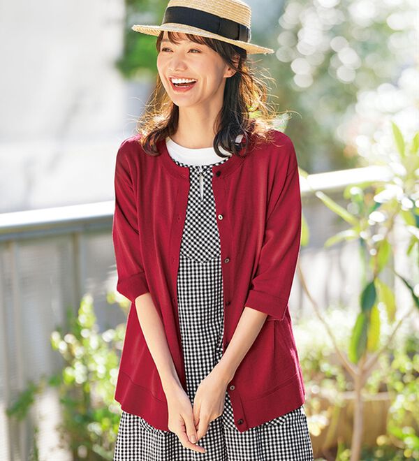 プリーツプリーズ イッセイミヤケ 袖無しカーディガン プリーツ