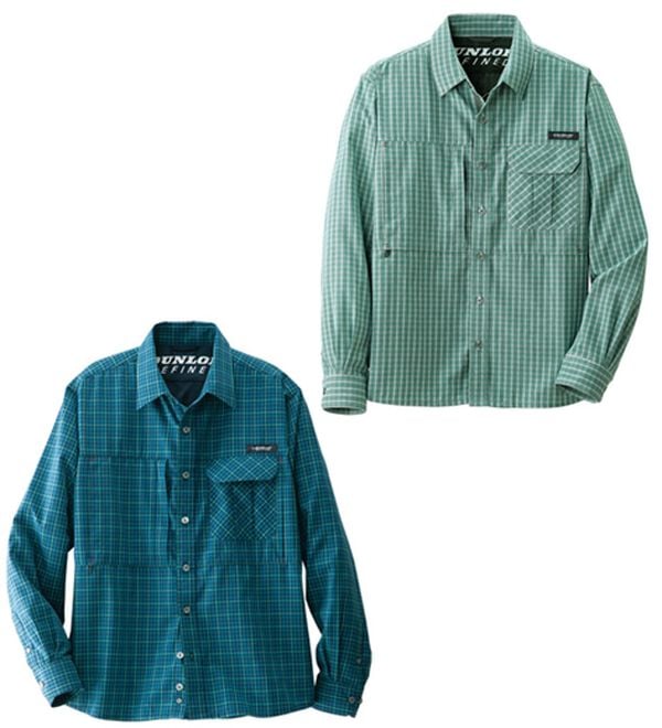 「＜ダンロップ・リファインド＞ガバッと開いて爽快シャツ（メンズシャツ）」｜2色組