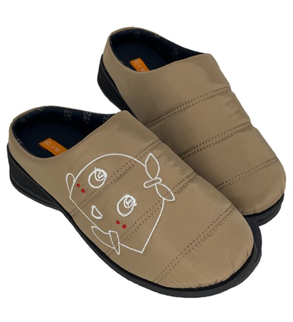 BELLUNA（ベルーナ）の「ふなっしーべるーにゃコラボサボシューズ（サンダル・ミュール）」｜ベージュ