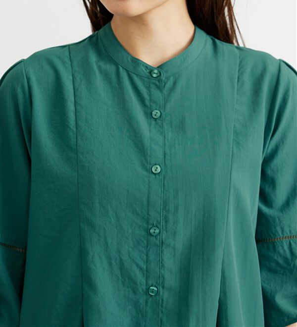 BELLUNA（ベルーナ）の「エアリービンテージ素材タック使いブラウス（ブラウス）」｜詳細画像