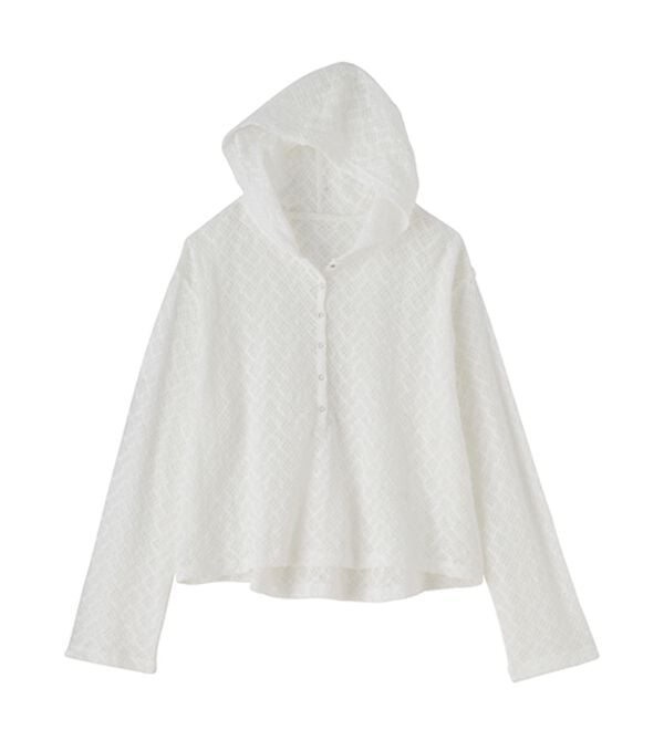 RANAN（ラナン）の「レースフーディートップス（カットソー）」｜詳細画像