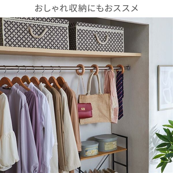 iellio（イエリオ）の「ウッドタッセル　２個セット＜お得・ビーズ・カーテン・アクセサリー・雑貨・シンプル・韓国・北欧・ナチュラル・木＞（のれん・間仕切り・カーテン関連品）」｜詳細画像