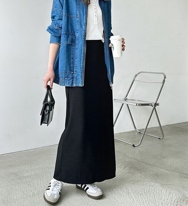 GeeRA（ジーラ）の「セルフカット美脚魅せタイトスカート（ロングスカート）」｜詳細画像