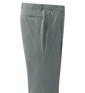 「＜ゴールデンベア＞しわになりにくい綿タッチスラックス（メンズスラックス）」｜グレー